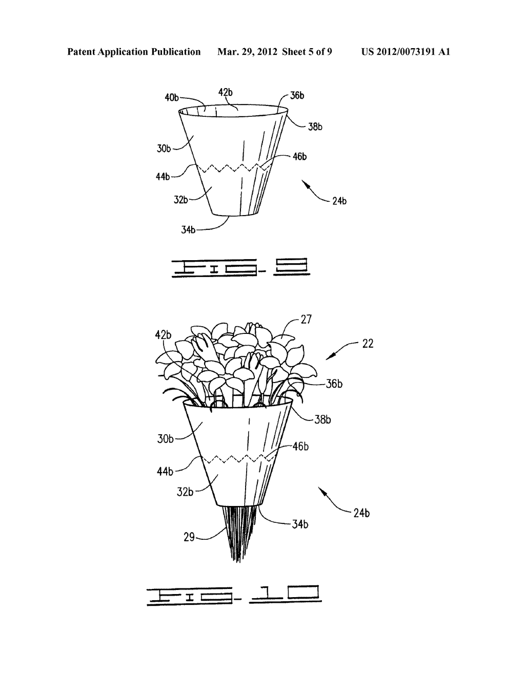 METHOD OF WRAPPING A FLORAL GROUPING - diagram, schematic, and image 06
