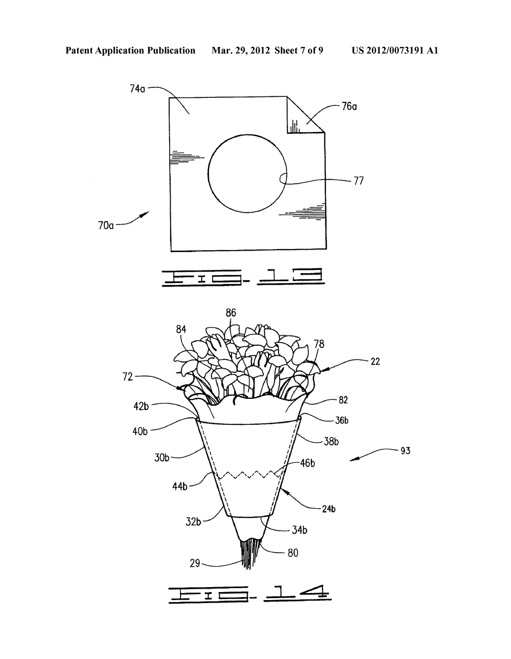 METHOD OF WRAPPING A FLORAL GROUPING - diagram, schematic, and image 08