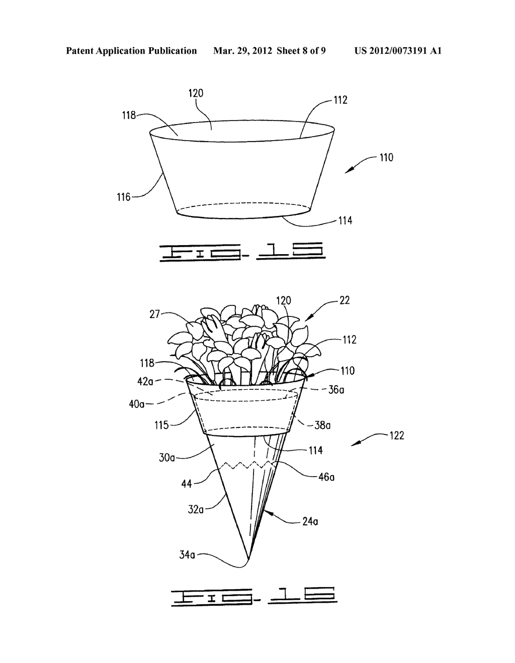 METHOD OF WRAPPING A FLORAL GROUPING - diagram, schematic, and image 09