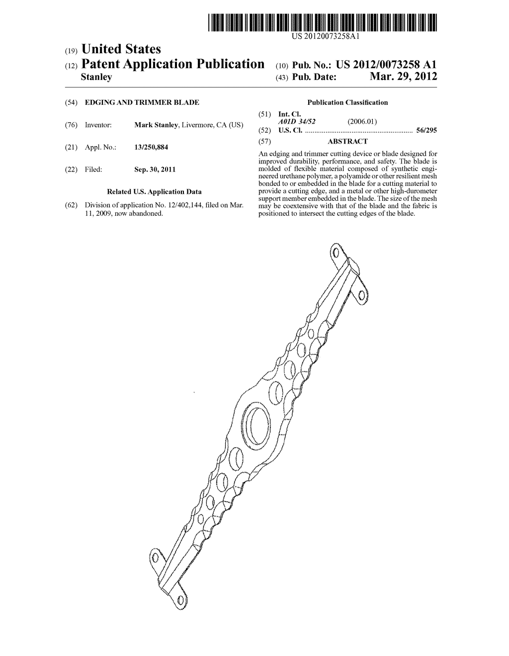 EDGING AND TRIMMER BLADE - diagram, schematic, and image 01