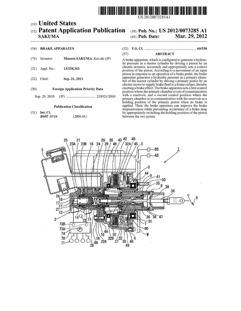 BRAKE APPARATUS - diagram, schematic, and image 01