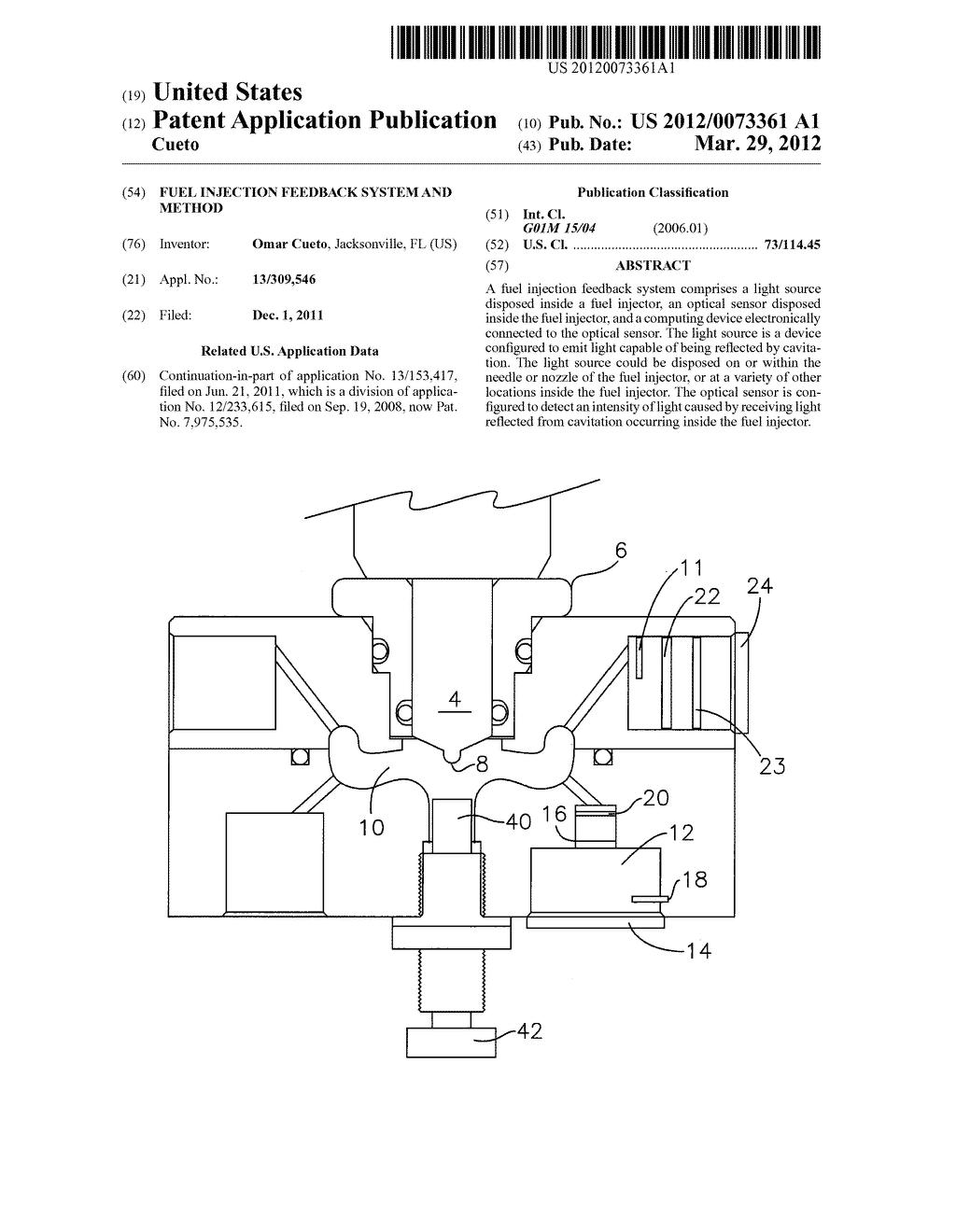 Fuel Injection Feedback System and Method - diagram, schematic, and image 01