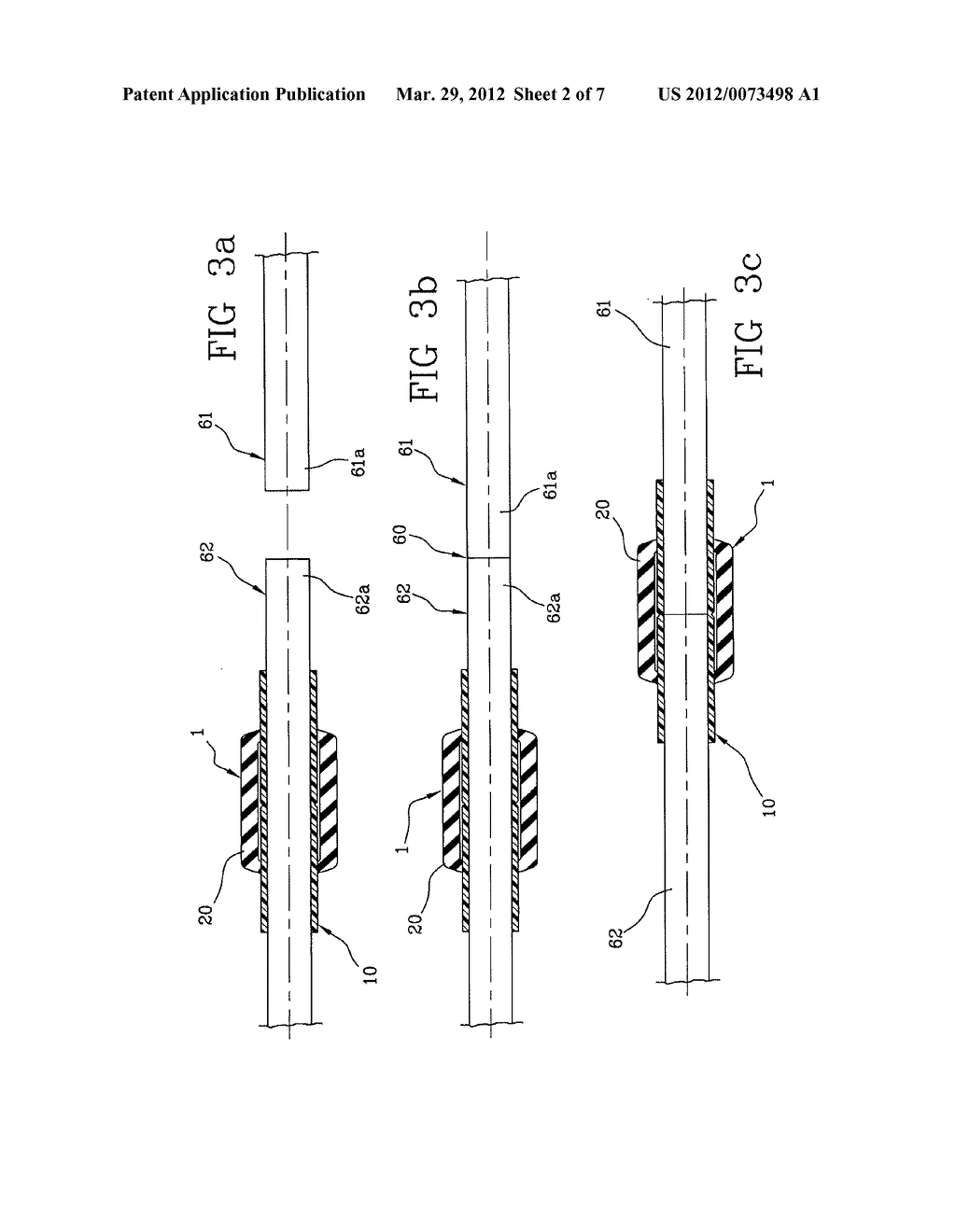 METHOD AND DEVICE FOR COATING THE JUNCTION AREA BETWEEN AT LEAST TWO     ELONGATED ELEMENTS, IN PARTICULAR BETWEEN ELECTRIC CABLES - diagram, schematic, and image 03