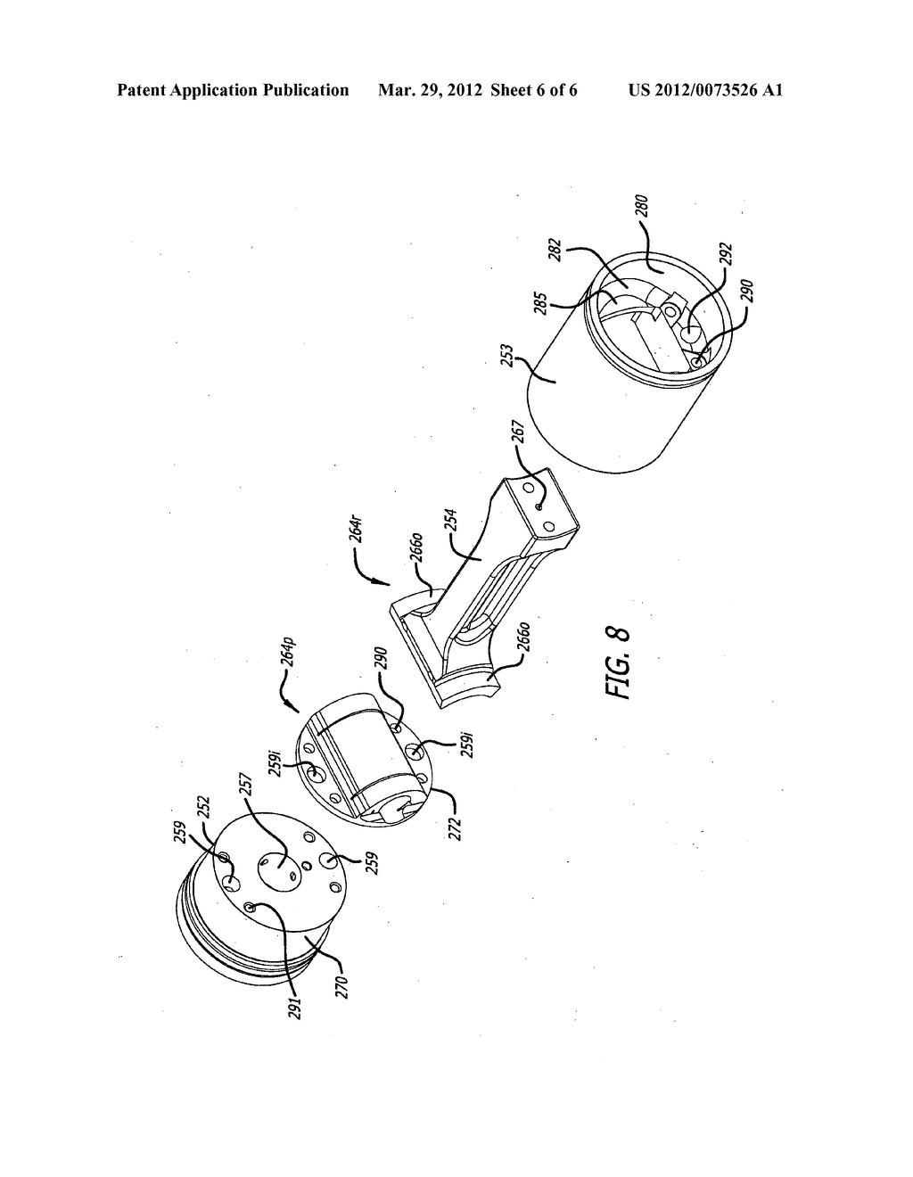 Piston constructions for opposed-piston engines - diagram, schematic, and image 07