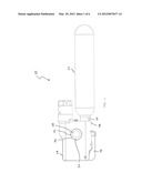 Water Actuated Pressurized Gas Release Device diagram and image