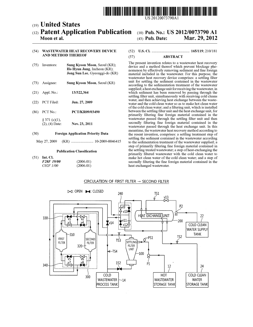 WASTEWATER HEAT RECOVERY DEVICE AND METHOD THEREOF - diagram, schematic, and image 01