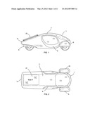 Motorized vehicle with expanded solar panel capacity diagram and image