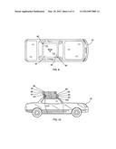 Motorized vehicle with expanded solar panel capacity diagram and image