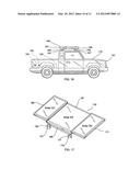 Motorized vehicle with expanded solar panel capacity diagram and image