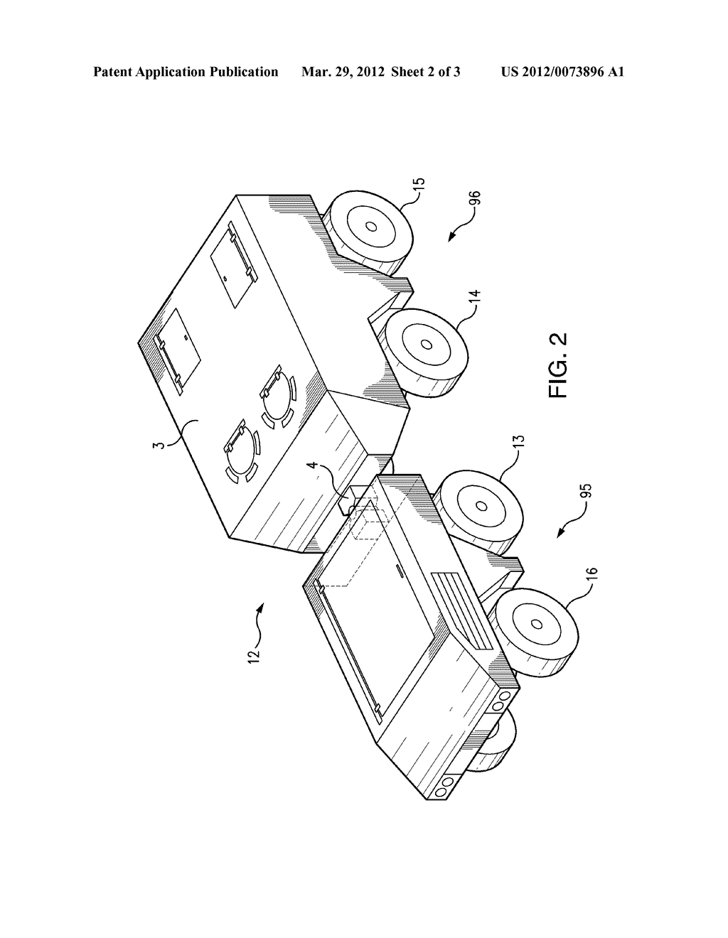 VEHICLE HAVING ARTICULATED STEERING, IN PARTICULAR ARMORED VEHICLE - diagram, schematic, and image 03