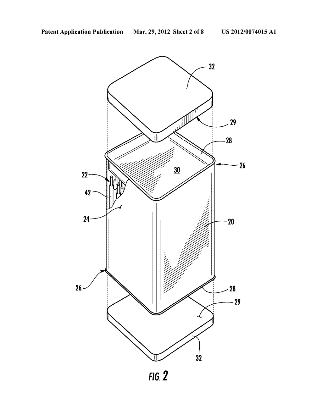 SHIPPING PACKAGE WITH END RETAINER AND METHOD THEREFOR - diagram, schematic, and image 03