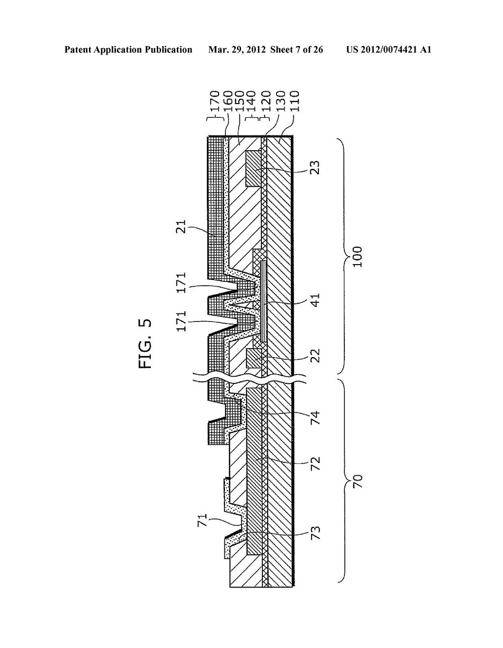 THIN-FILM TRANSISTOR ARRAY DEVICE, EL DISPLAY PANEL, EL DISPLAY DEVICE,     THIN-FILM TRANSISTOR ARRAY DEVICE MANUFACTURING METHOD, EL DISPLAY PANEL     MANUFACTURING METHOD - diagram, schematic, and image 08