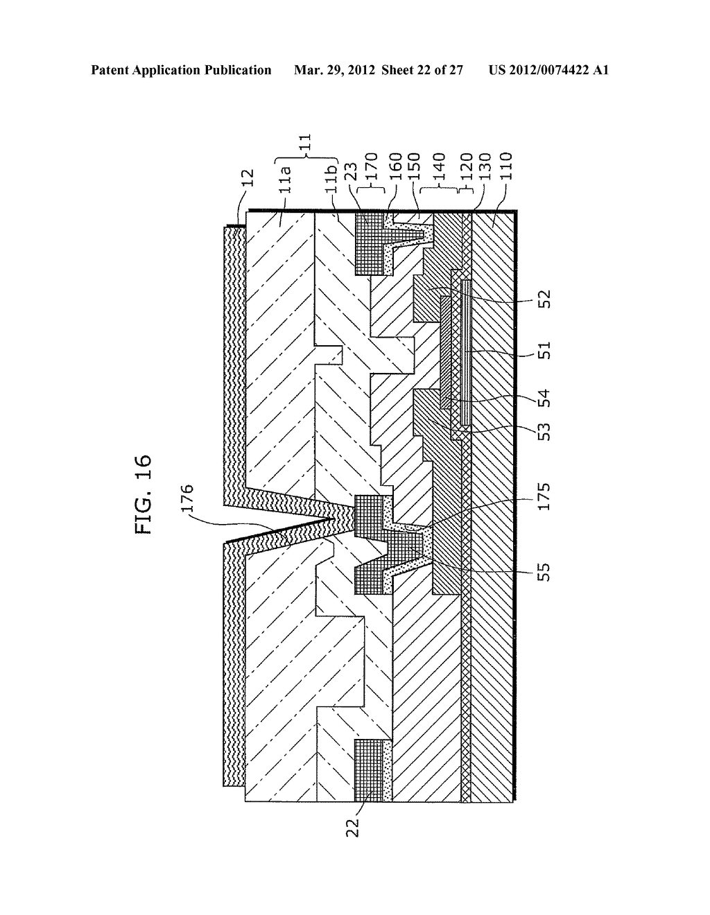 THIN-FILM TRANSISTOR ARRAY DEVICE, EL DISPLAY PANEL, EL DISPLAY DEVICE,     THIN-FILM TRANSISTOR ARRAY DEVICE MANUFACTURING METHOD, EL DISPLAY PANEL     MANUFACTURING METHOD - diagram, schematic, and image 23