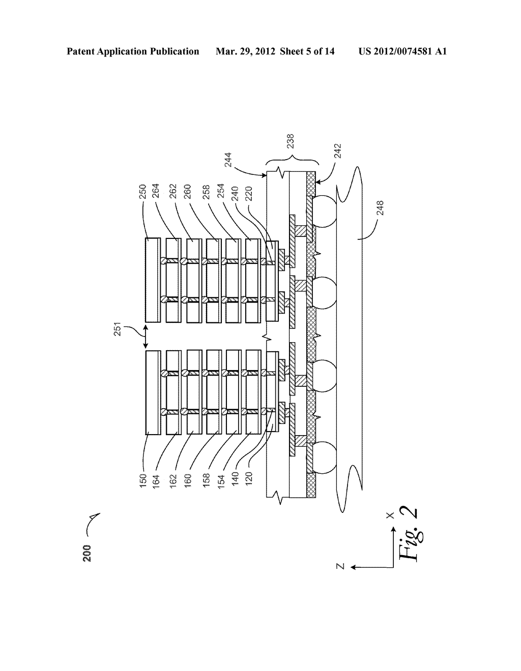 DIE-STACKING USING THROUGH-SILICON VIAS ON BUMPLESS BUILD-UP LAYER     SUBSTRATES INCLUDING EMBEDDED-DICE, AND PROCESSES OF FORMING SAME - diagram, schematic, and image 06