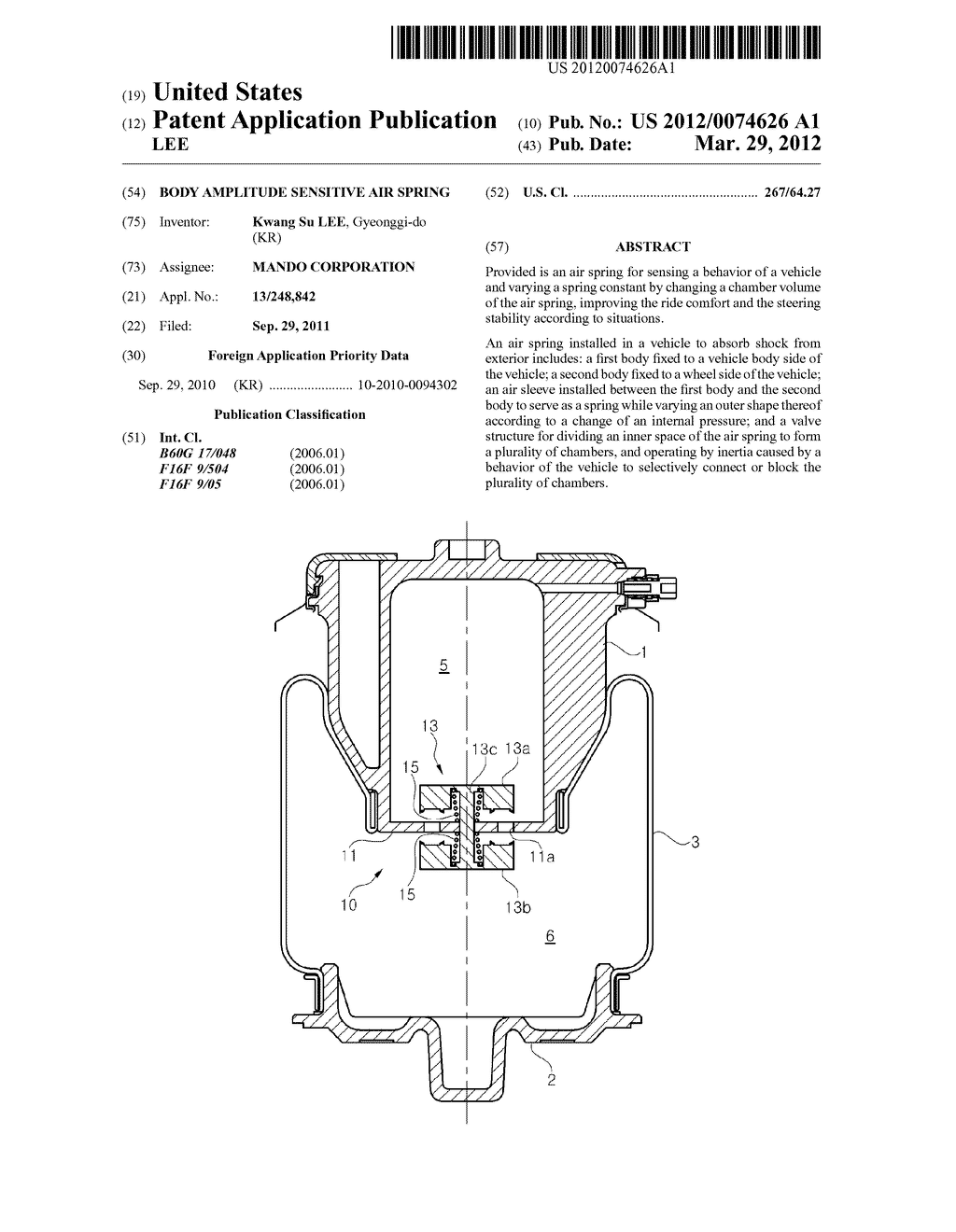 BODY AMPLITUDE SENSITIVE AIR SPRING - diagram, schematic, and image 01