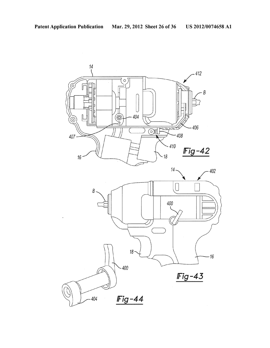 Power Tool with Integrated Bit Retention Device - diagram, schematic, and image 27