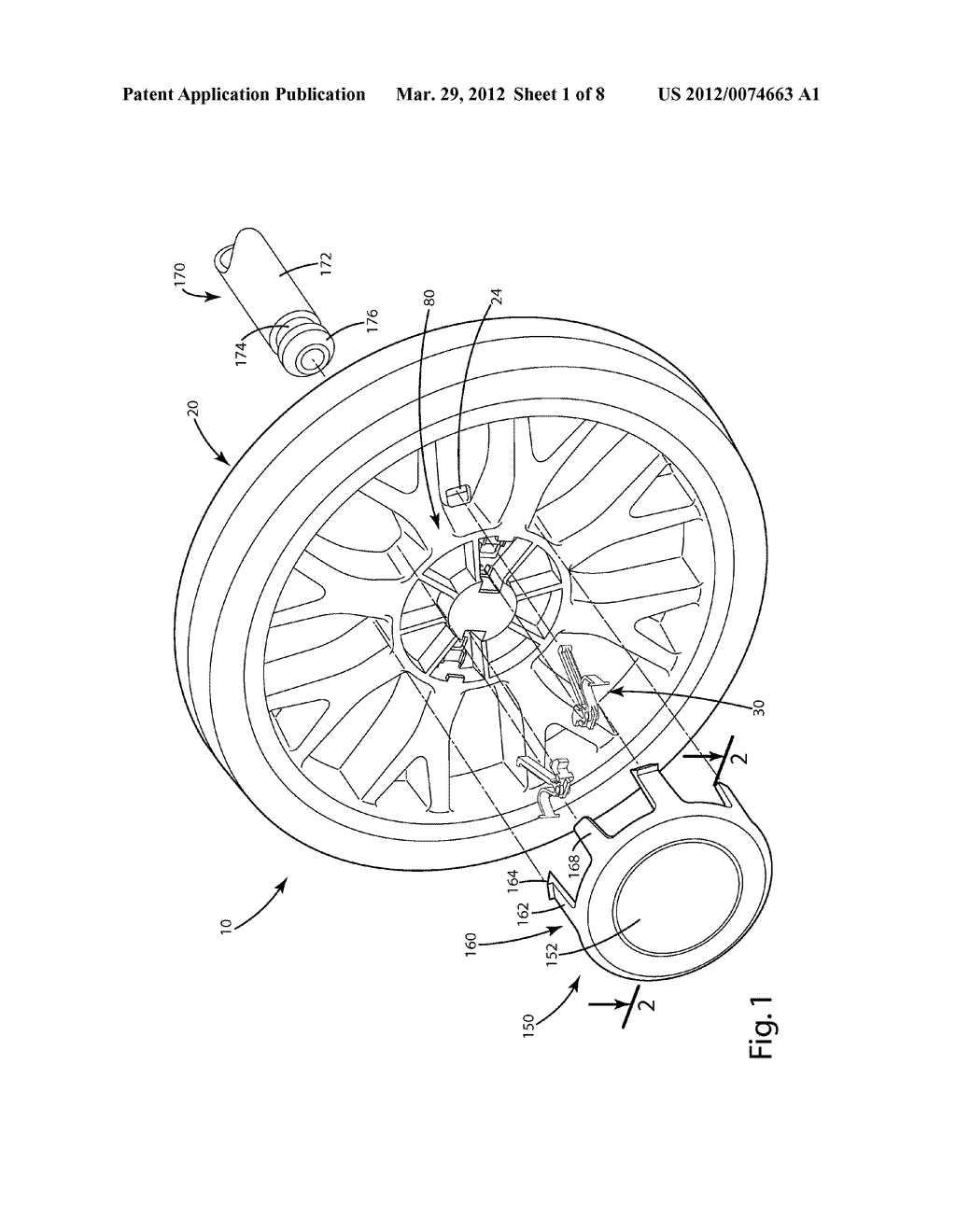 WHEEL ASSEMBLY FOR TRASH/RECYCLING CART - diagram, schematic, and image 02