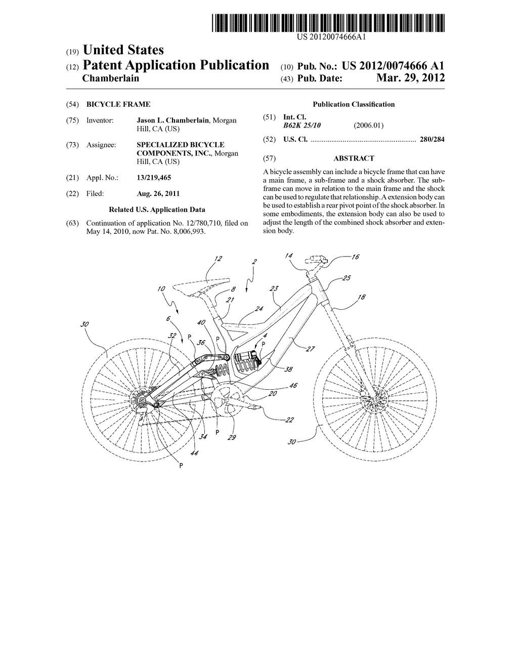 BICYCLE FRAME - diagram, schematic, and image 01