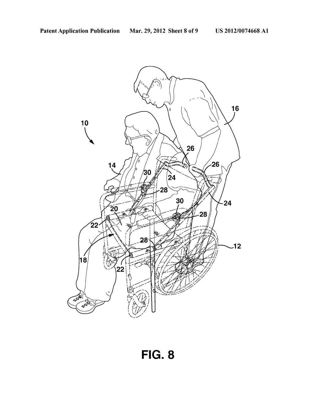 WHEELCHAIR LIFT ASSIST MECHANISM - diagram, schematic, and image 09