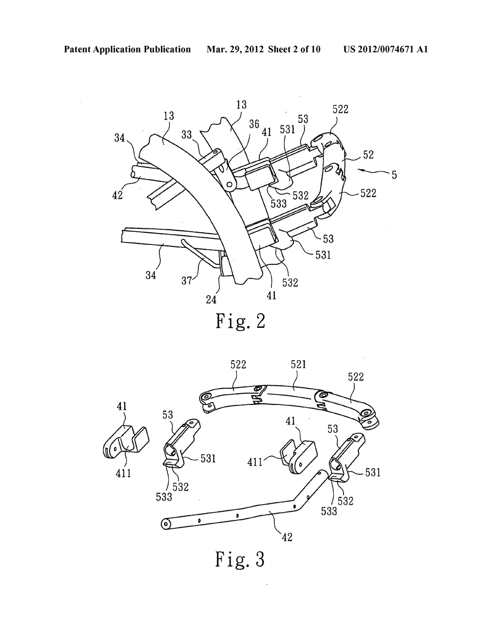 Collapsible stroller - diagram, schematic, and image 03