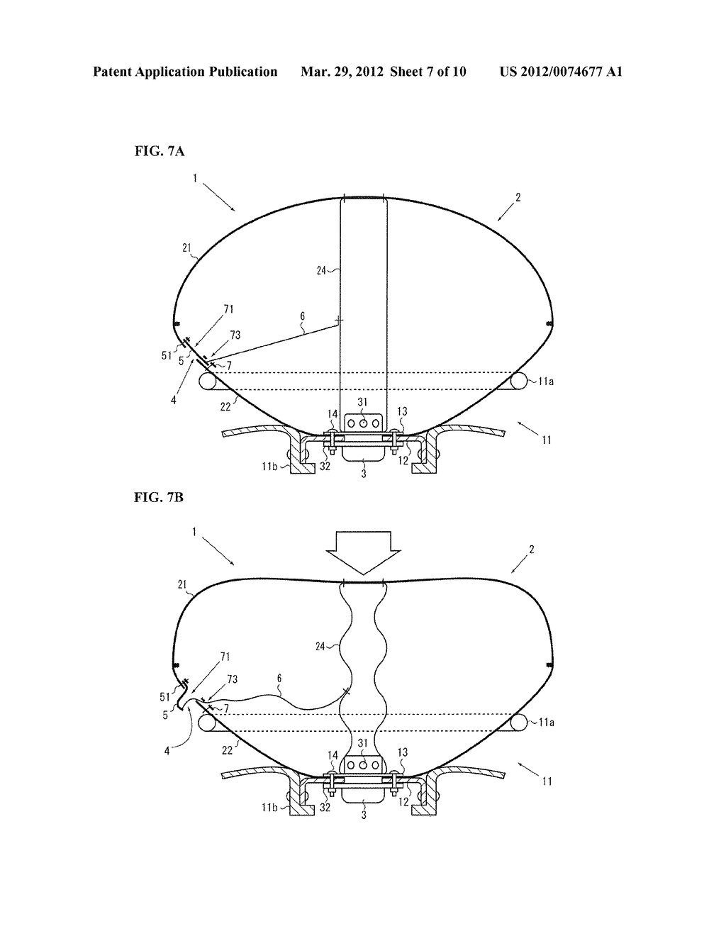 AIRBAG, AIRBAG DEVICE, AND METHOD FOR SEWING LID MEMBER OF AIRBAG - diagram, schematic, and image 08