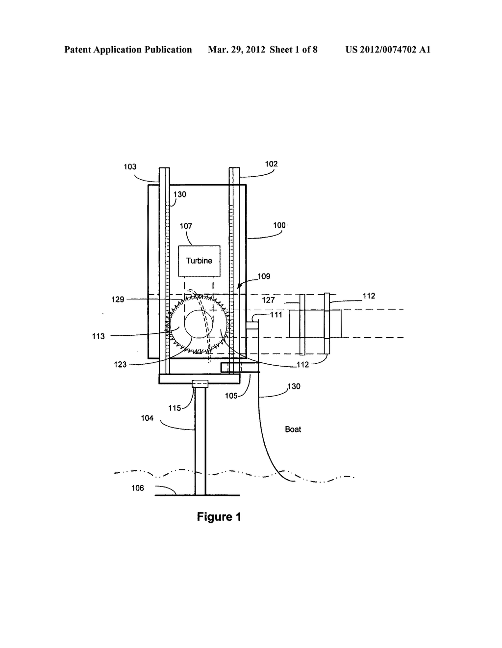 Appratus generating electricity to marine vehicle - diagram, schematic, and image 02