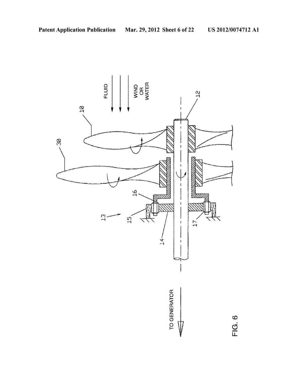 MULTI-ROTOR FLUID TURBINE DRIVE WITH SPEED CONVERTER - diagram, schematic, and image 07