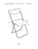 CONVENIENT TELESCOPIC FOLDING CHAIR diagram and image