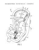 CHILD SAFETY SEAT HARNESS TENSIOING DEVICE diagram and image