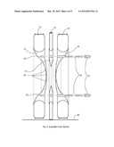 MULTI-DIAMETER TIRE AND WHEEL ASSEMBLY FOR IMPROVED VEHICLE MILEAGE WITH     PASSIVE TRANSFER BETWEEN TIRE DIAMETERS diagram and image