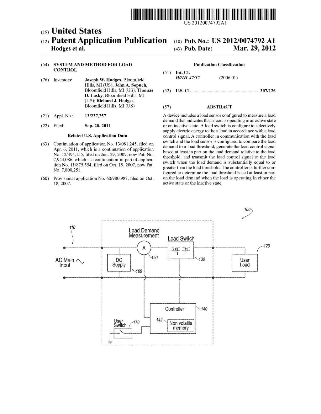 SYSTEM AND METHOD FOR LOAD CONTROL - diagram, schematic, and image 01