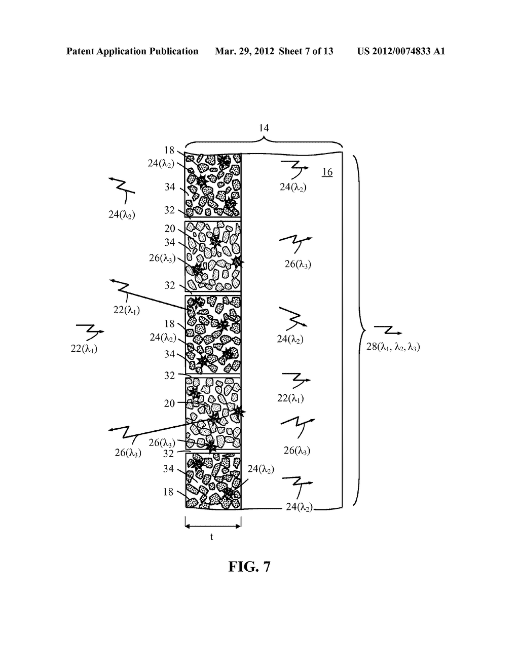 SOLID-STATE LIGHT EMITTING DEVICES WITH PHOTOLUMINESCENCE WAVELENGTH     CONVERSION - diagram, schematic, and image 08