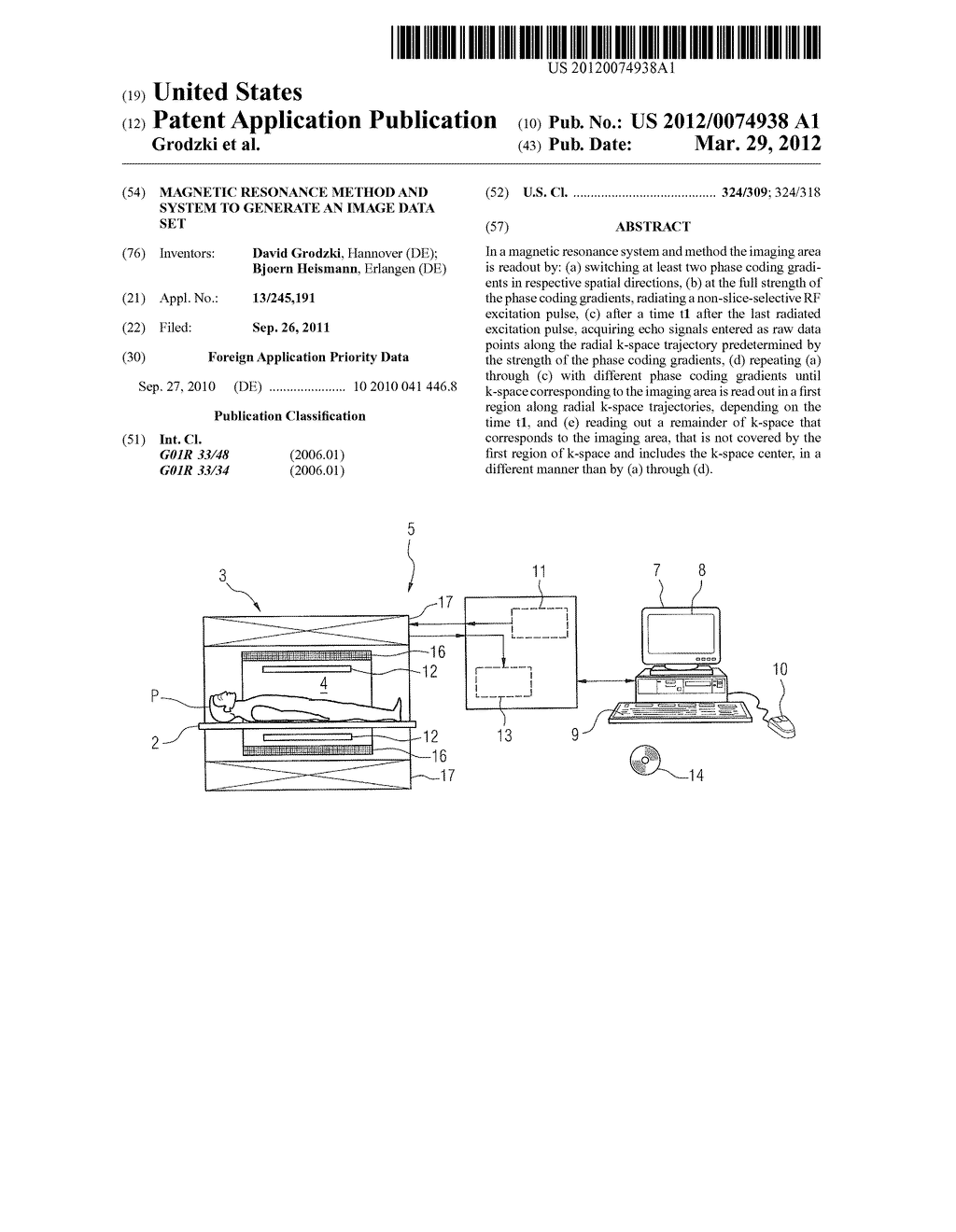 MAGNETIC RESONANCE METHOD AND SYSTEM TO GENERATE AN IMAGE DATA SET - diagram, schematic, and image 01