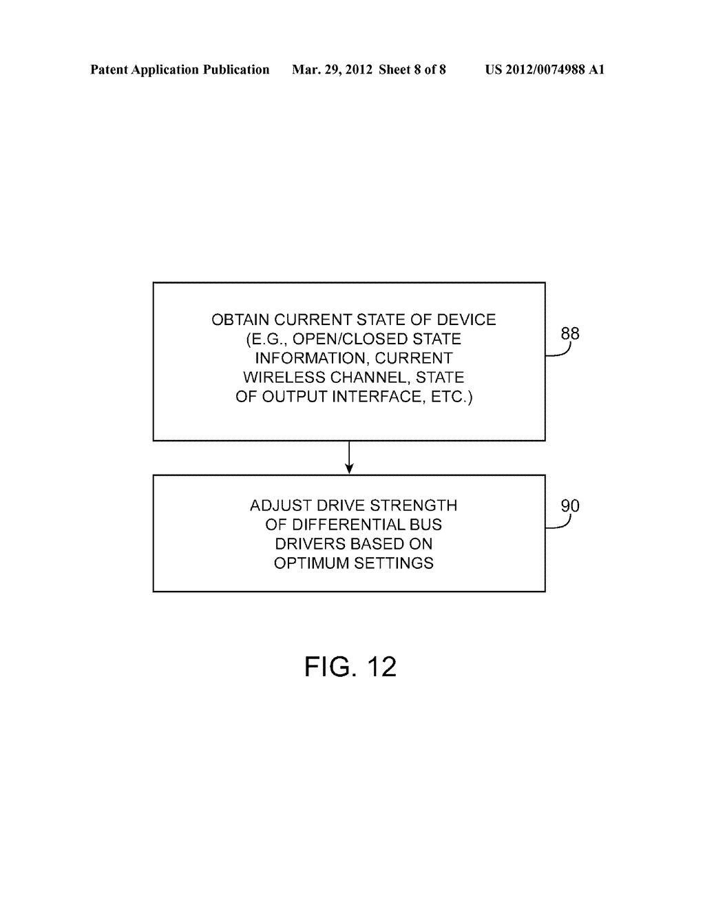 ELECTRONIC DEVICE WITH DYNAMIC DRIVE STRENGTH ADJUSTMENT TO MITIGATE     IMPACT OF SYSTEM NOISE ON WIRELESS PERFORMANCE - diagram, schematic, and image 09