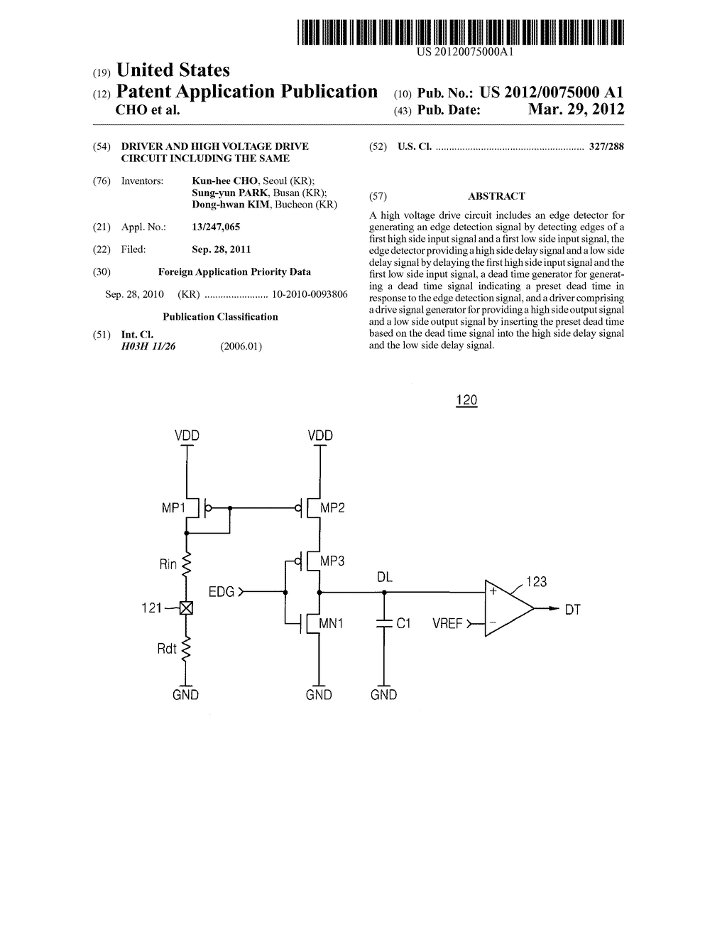 DRIVER AND HIGH VOLTAGE DRIVE CIRCUIT INCLUDING THE SAME - diagram, schematic, and image 01