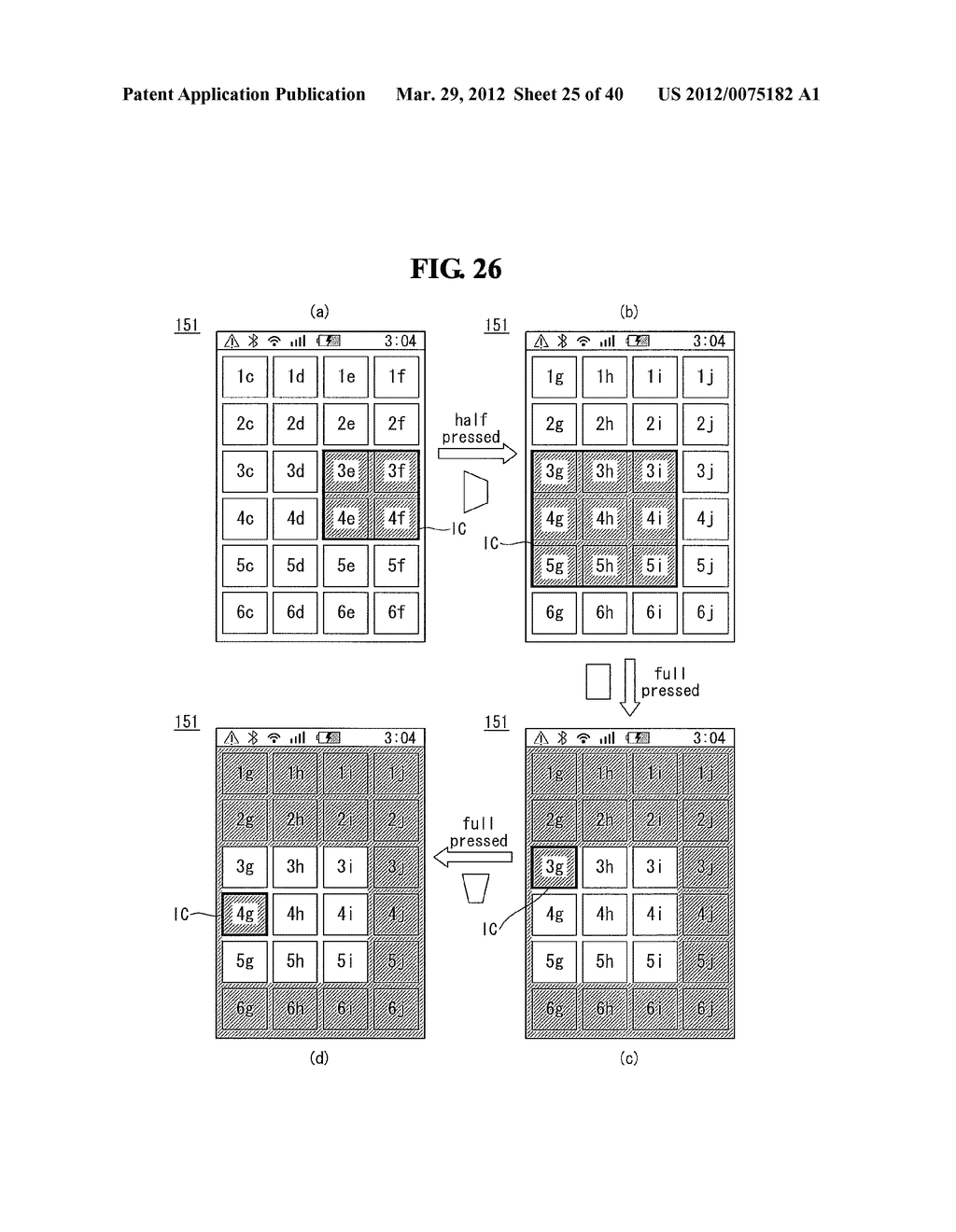 MOBILE TERMINAL AND DISPLAYING METHOD THEREOF - diagram, schematic, and image 26