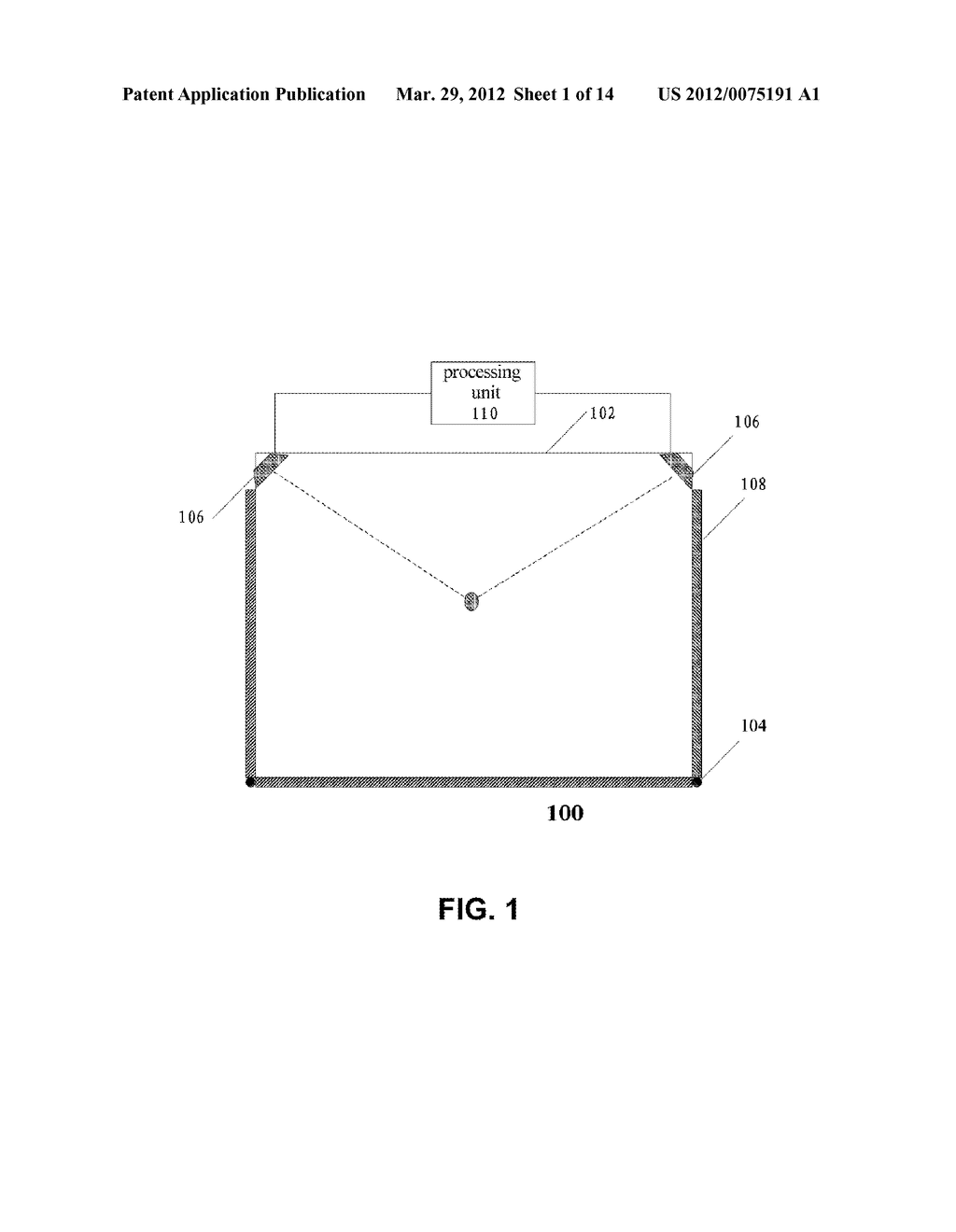 Optical Touch System and Method for Optical Touch Location - diagram, schematic, and image 02