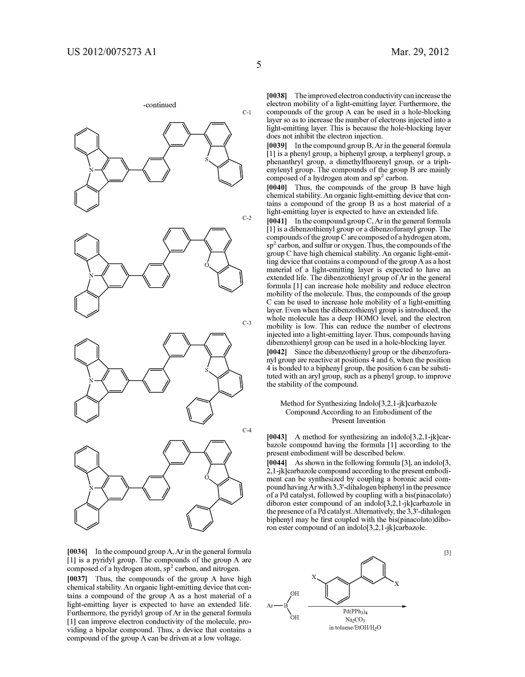 INDOLO[3,2,1-JK]CARBAZOLE COMPOUND AND ORGANIC LIGHT-EMITTING DEVICE     CONTAINING THE SAME - diagram, schematic, and image 07