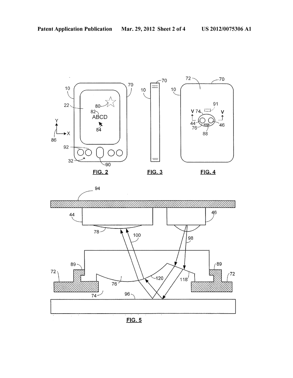 MOBILE DEVICE WITH ON-SCREEN OPTICAL NAVIGATION - diagram, schematic, and image 03