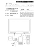 TECHNIQUES FOR DISPLAYING DATA ON A SECONDARY DEVICE WHILE DISPLAYING     CONTENT ON A TELEVISION diagram and image