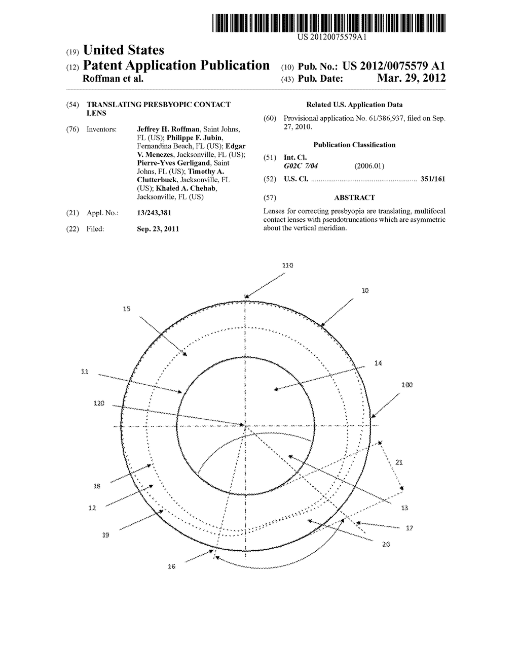 TRANSLATING PRESBYOPIC CONTACT LENS - diagram, schematic, and image 01