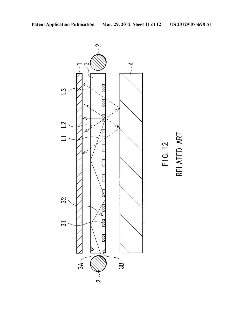 LIGHT SOURCE DEVICE AND STEREOSCOPIC DISPLAY - diagram, schematic, and image 12