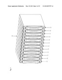 CASE AND RACK SYSTEM FOR LIQUID SUBMERSION COOLING OF ELECTRONIC DEVICES     CONNECTED IN AN ARRAY diagram and image