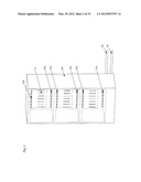 CASE AND RACK SYSTEM FOR LIQUID SUBMERSION COOLING OF ELECTRONIC DEVICES     CONNECTED IN AN ARRAY diagram and image