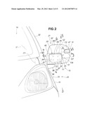 DEVICE FOR VIEWING FRONT-LATERAL AREA OF VEHICLE diagram and image