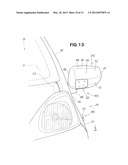 DEVICE FOR VIEWING FRONT-LATERAL AREA OF VEHICLE diagram and image