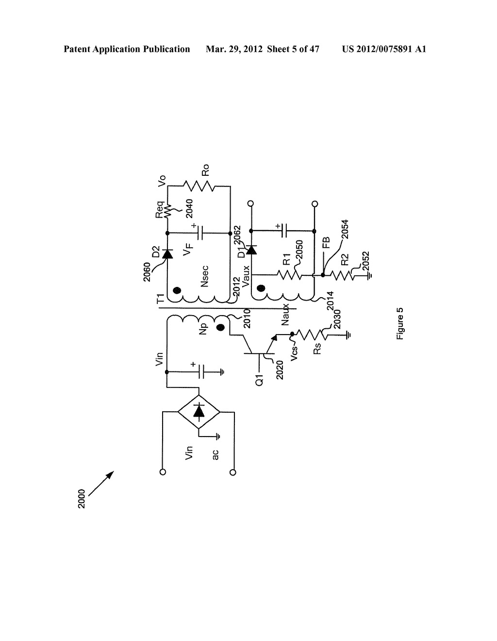 SYSTEMS AND METHODS FOR CONSTANT VOLTAGE MODE AND CONSTANT CURRENT MODE IN     FLYBACK POWER CONVERTERS WITH PRIMARY-SIDE SENSING AND REGULATION - diagram, schematic, and image 06