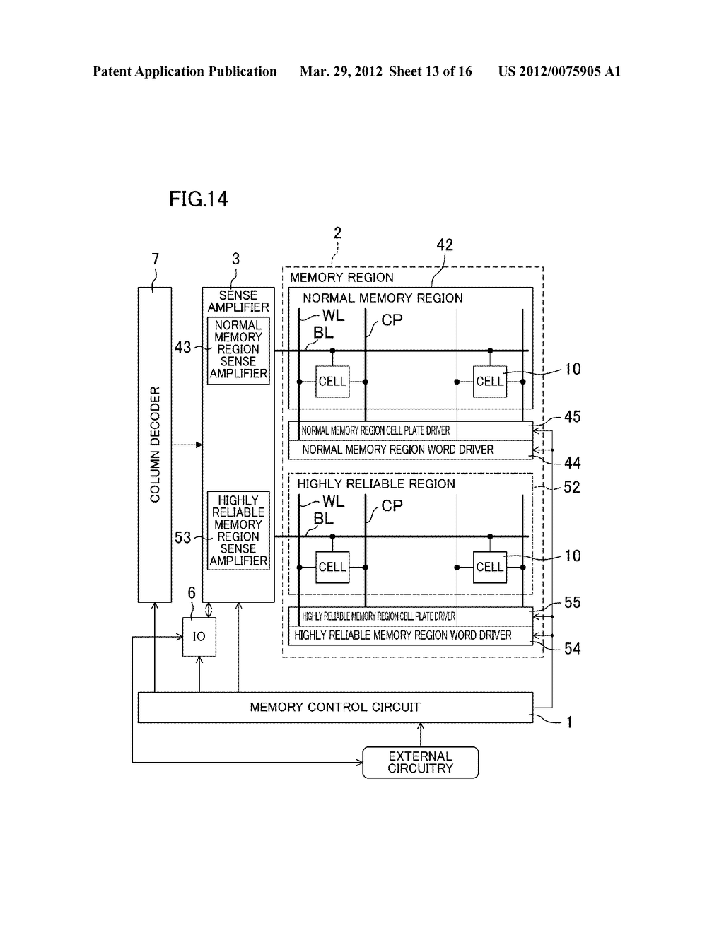 SEMICONDUCTOR MEMORY DEVICE AND SEMICONDUCTOR INTEGRATED CIRCUIT - diagram, schematic, and image 14