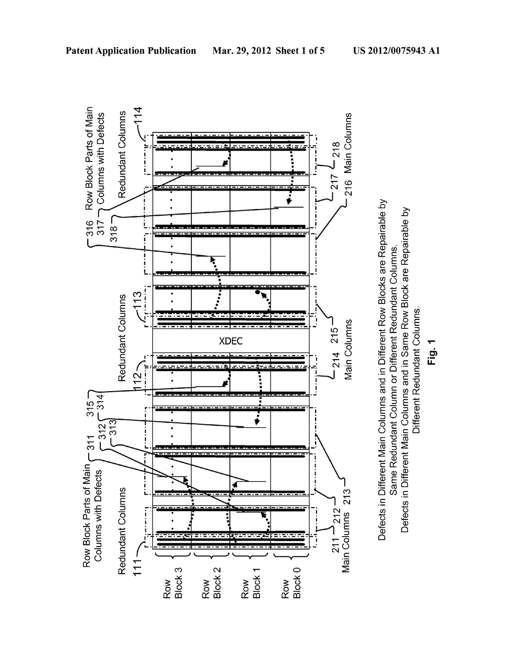 Method and Apparatus for Memory Repair With Redundant Columns - diagram, schematic, and image 02