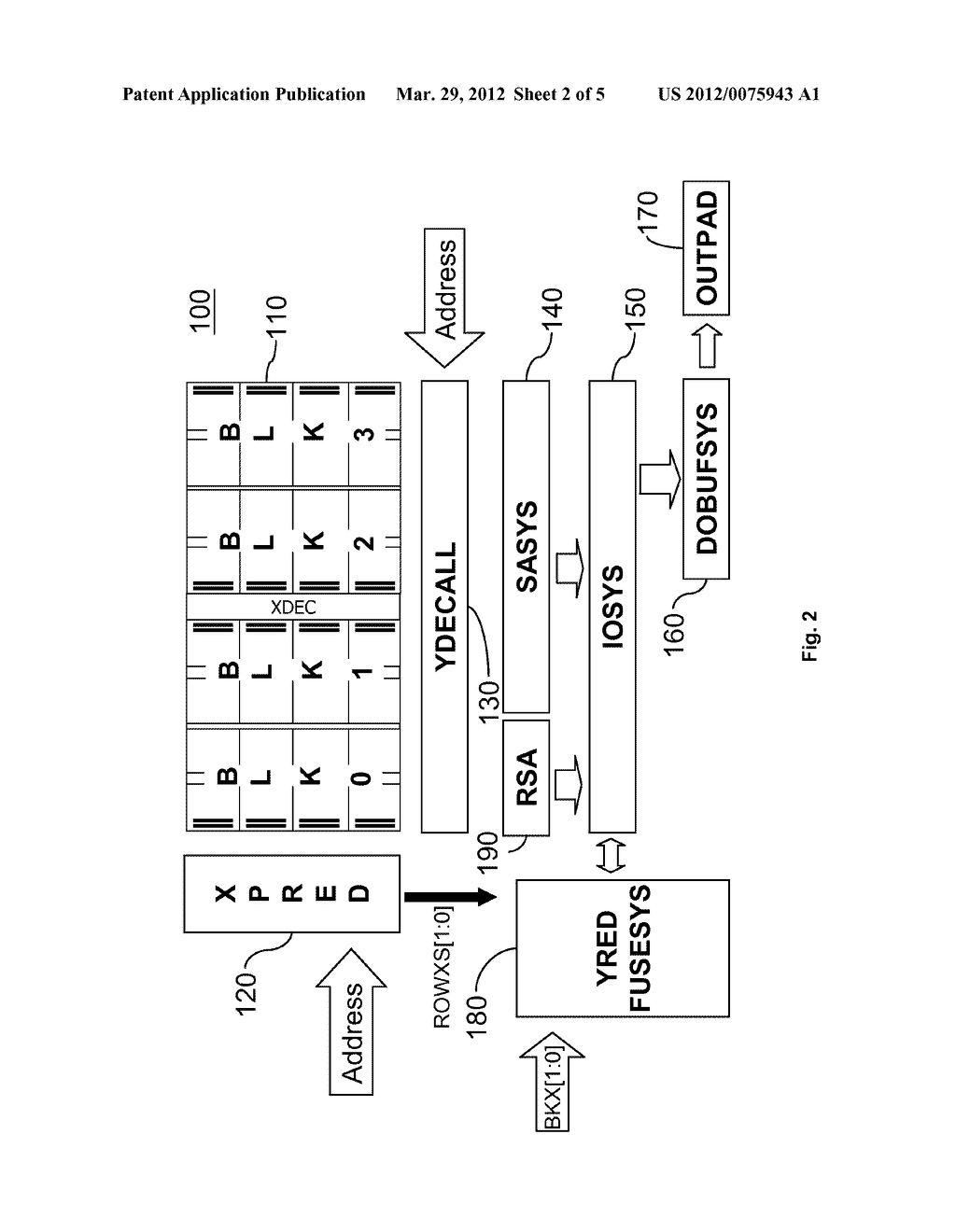 Method and Apparatus for Memory Repair With Redundant Columns - diagram, schematic, and image 03